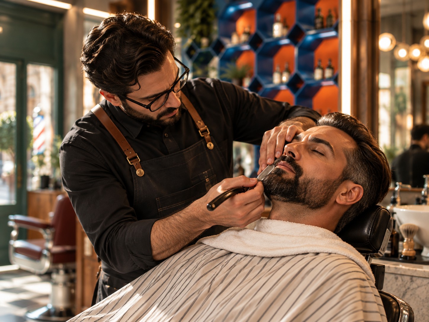 Servizio barba e rasatura di precisione